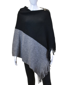 Zipper Poncho Scarf