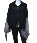 Zipper Poncho Scarf