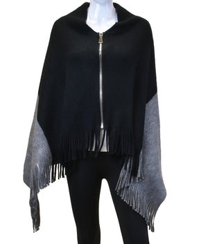 Zipper Poncho Scarf