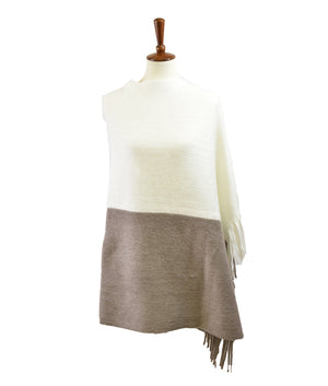 Zipper Poncho Scarf