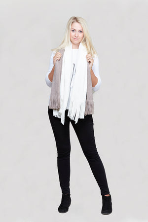 Zipper Poncho Scarf