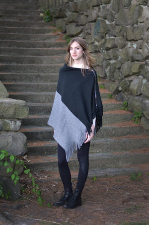 Zipper Poncho Scarf