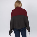 Zipper Poncho Scarf