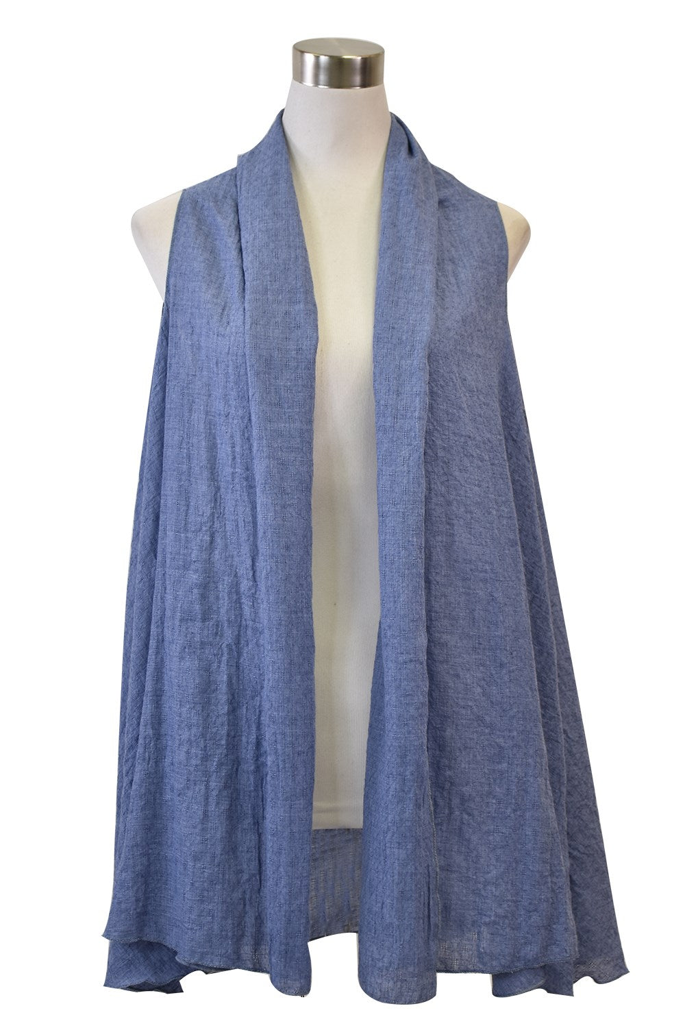 Spring and Summer Chambray Vest Cover Up