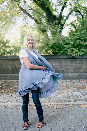 Chambray Cover Up - Ruffle